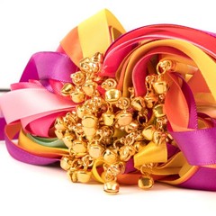 100Pcs Ribbon Sticks Fairy Wands w/ Bells for Wedding Birthday Baby Shower Party