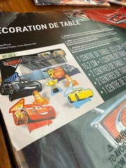 Disney Cars Birthday Decorations Bundle – Candle, Tablecloth, Napkins, NEW