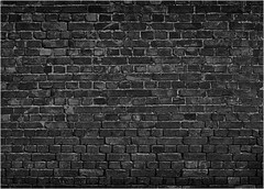 7x5FT Black Brick Wall Photography Backdrop Vintage Theme Stone Brick Design
