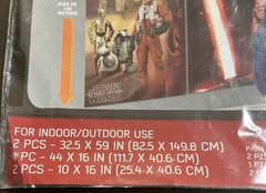 Disney Star Wars Scene Setters Happy Birthday Wall Decorating Kit Giant Set