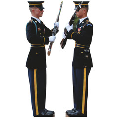 H32031 US Army Honor Guard 2 pack Tomb Unknown Soldier Cardboard Cutout Standup