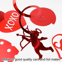 30 PCS Valentine Hanging Swirl Decoration Kit Foil Ceiling Decor Wedding Party