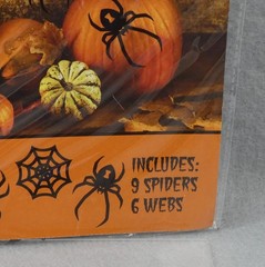 Halloween Haunted House Paper Die Cut Decor Spiders Rats New Sealed 15 Pcs Each