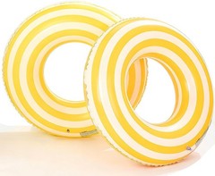 2PCS Floats for Adults Rings Lollipop Striped Pool Float Large Swim Ring for …