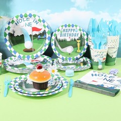 Golf Party Decorations, 175pcs Golf Birthday Decorations Include Hole In One Pla