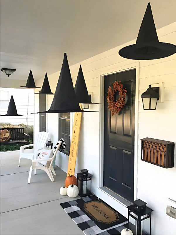 Floating Witch Hats Halloween Hanging Ceiling Decor Party Decorations 5/20 Pack