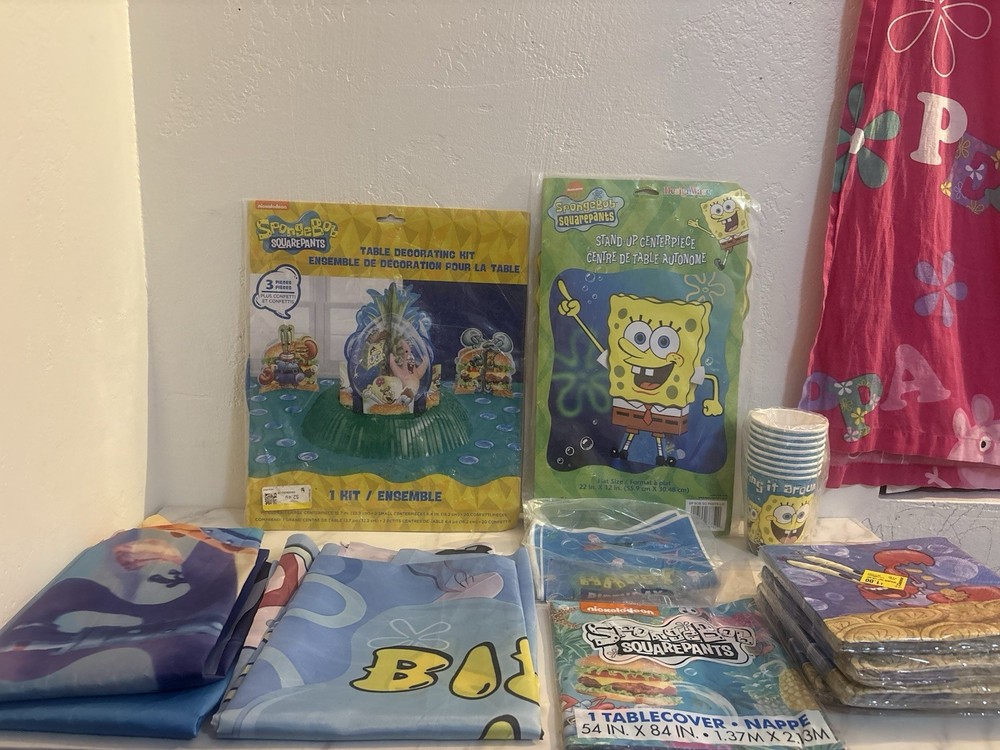 Spongebob party supplies lot