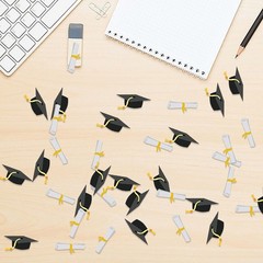 100 PCS 2026 Graduation Confetti Congrats Graduate Table Party Decorations