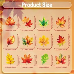 30 PCS Fall Maple Leaf Hanging Swirls Thanksgiving Ceiling Decor Streamers
