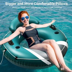 Pool Float Adult, River Tubes for Floating Heavy Duty, River Floats with Mesh Bo