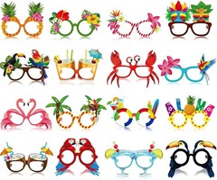 Hawaiian Party Glasses Bulk 32 Pack Summer Luau Pool Beach Props Cool Sunglasses