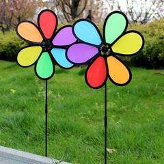 Flower Windmill Spinner Wind Home Garden Decorative Yard Patio Outdoor Ornaments