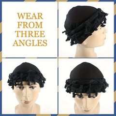 Vintage Twist Turban Head Wraps for Men Stretch Modal And Satin Turban Scarf Tie