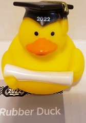 2022 Graduation Rubber Duck With Cap & Tassel Holding Diploma*Yellow*NWT
