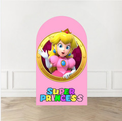 Princess Peach Arch Backdrop Cover Birthday Photo Background