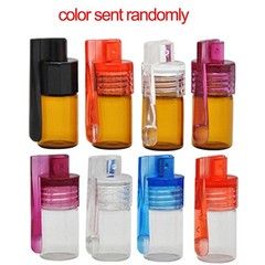 5Pcs Glass Bottle Storage Box Random Color 180 Degree Flip Spoon Dispenser Case