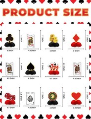 Adeyoo 12Pcs Casino Theme Party Decorations, Casino Centerpieces for Tables 3…
