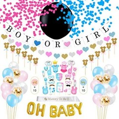 Gender Reveal Party Pack – XL Balloons – 96 Pieces