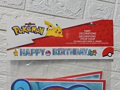 Happy Birthday Corrugated Plastic Yard Sign Phrase Set 11 in Letters Pokemon