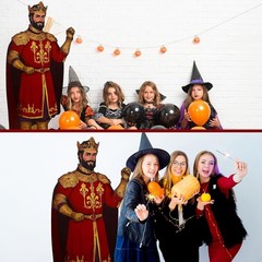Jetec 6 ft Medieval Party Decorations Royal King Cardboard Cutout Stand up Life