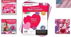 240 Heart Paper Cutouts – Versatile Craft Decor for All Occasions