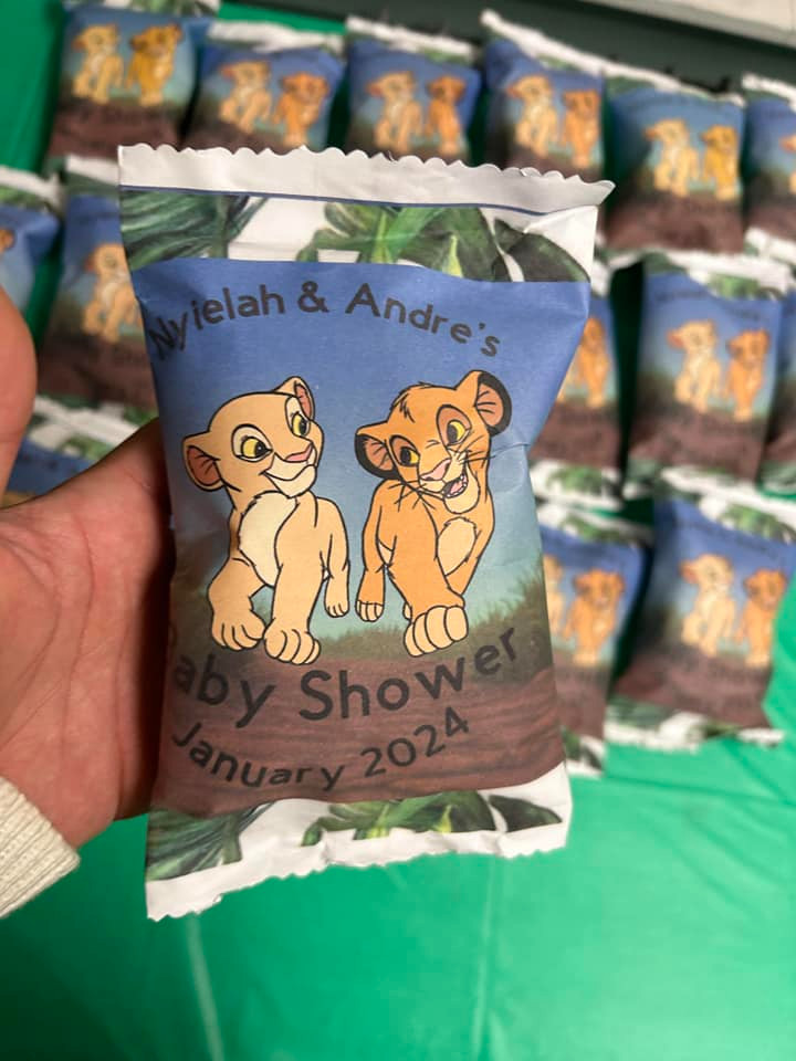 Custom Party Labels (Chip Bags, Water Bottles, Centerpieces, etc) Use your Image