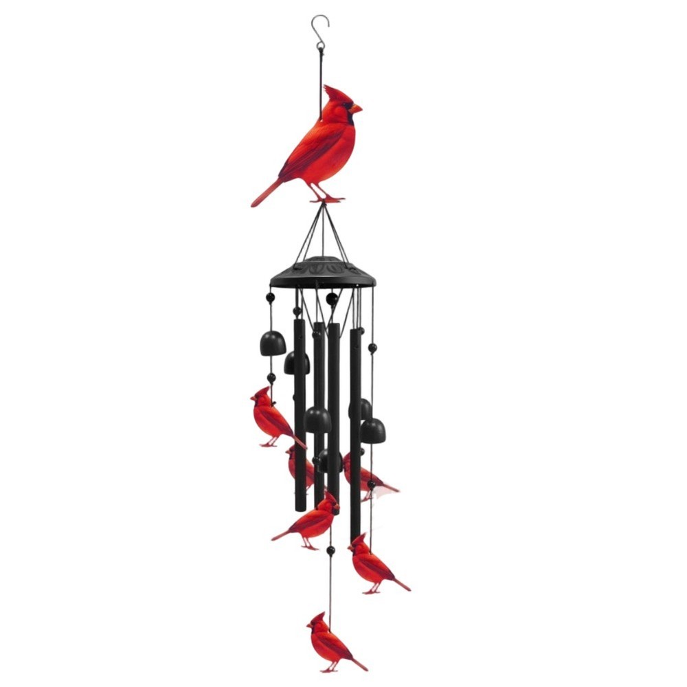 Metal Wind Plays For Outdoor Musical Decoration with Bird Motif Garden