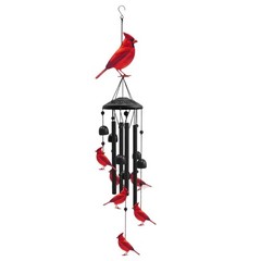 Metal Wind Plays For Outdoor Musical Decoration with Bird Motif Garden