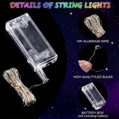 10 Pack LED Light Up BoBo Balloons 20″ Party Birthday Transparent Bubble Balloon