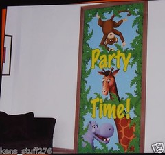 Jungle Pals Scene Setter, Wall Mural, Party Decoration, Picture Prop – 30″ x 60″