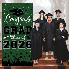 2026 Graduation Decorations, Congrats Grad Class of 2026 Door Cover-73x36Inch…