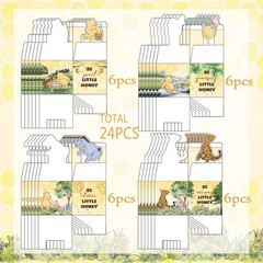 24pcs Winnie Baby Shower Decorations, Pooh Party Decorations, Baby Shower Tab…