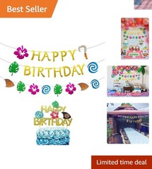 Delightful Moana Party Decoration Set – Banner and Topper for Kids’ Birthdays
