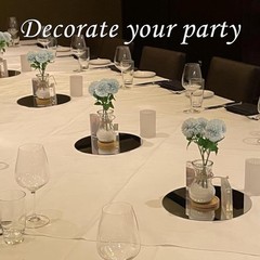 10 PCS 10×10 Inch Round Mirror Centerpieces Acrylic Circle Tray Candle Plate