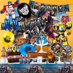 Cool Transformer Birthday Decorations Transformer Party Supplies Balloons Plates