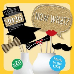 Graduation Props for Photoshoot 2026, 20-Count Set of High School Senior Phot…