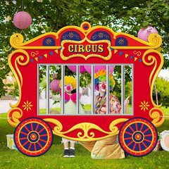 Circus Party Decorations Carnival Cage Shaped Photo Backdrop Circus Photo Booth