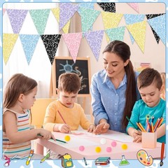 Colorful Composition Notebook Banner for Classroom Decor & Back to School
