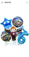 Robot Birthday Party Decorations Supplie Rbx Game Celebration Party Balloons 5PC