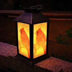 Solar Lanterns, Outdoor Hanging Lanterns Waterproof LED Solar Cardinal Lights…