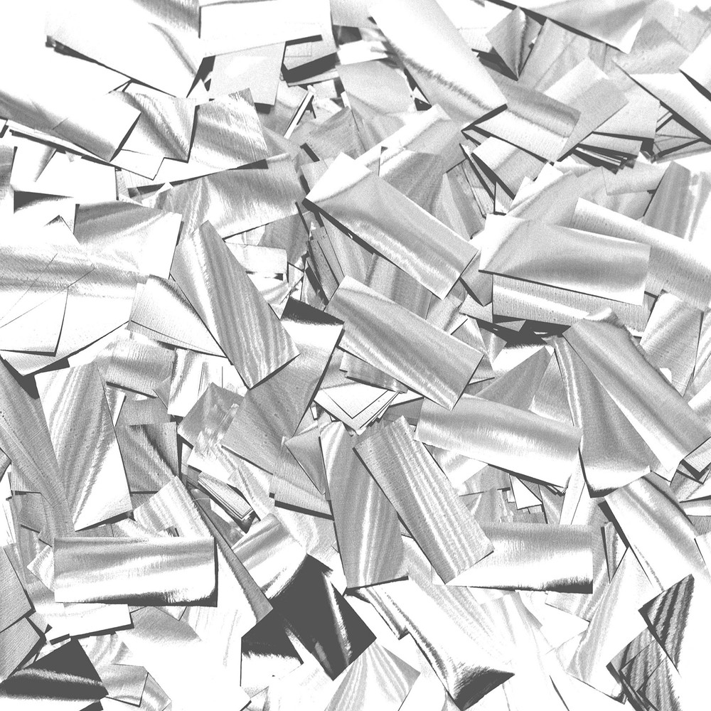 60g Silver Foil Metallic Strips Table Confetti Scatter Sprinkles Sequins