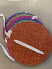 Cheer & Co 4ft Banner 4″ Multi-Colored Glitter Discs Party Decorations