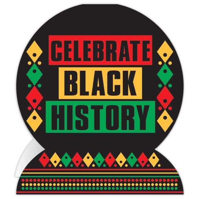 Beistle 3D Celebrate Black History Centerpiece 10in Party Decoration