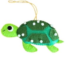 Turtle Felt Ornament Beach Tropical Bird Party Hawaii Birthday Animal Christmas