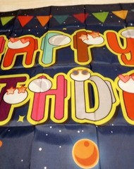 Amo-ng U-s Backdrop Imposters Video Game Theme Birthday Party Supplies