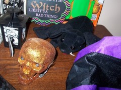 Halloween decor: ghosts-bats-mask-witch-skull-creepy scary fun decorations-22pc