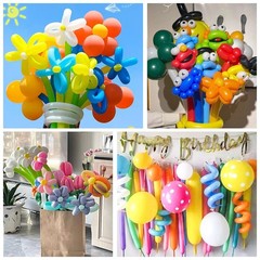 100Pcs 260 Balloons Pastel Long Balloons for Balloon Garland Thickening Skinn…