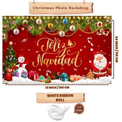 Feliz Navidad Christmas Decorations Feliz Navidad Banner for Holiday Christma