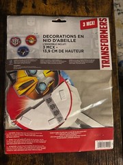 Transformers Honeycomb Hanging Decoration (3 Pieces) NEW
