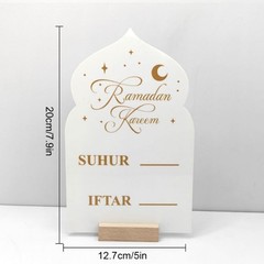 Ramadan Countdown Calendar 30 Days Eid Mubarak Calendar Ornament Decorations